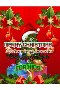 Merry Christmas coloring book Color By Number for kids