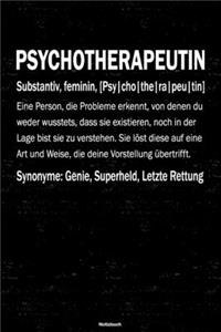 Psychotherapeutin Notizbuch