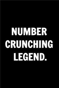 Funny Journals For Women Coworkers - Number Crunching Legend