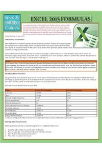 Excel 2013 Formulas (Speedy Study Guide)