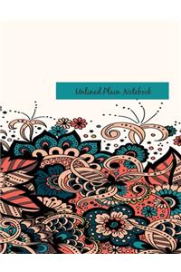 Unlined Plain Notebook