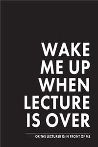 Wake me up when lecture is over