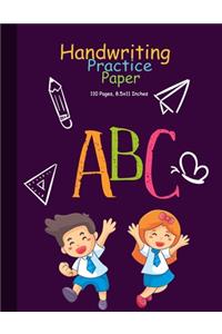 Handwriting Practice Paper-ABC kids