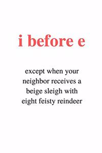 i before e