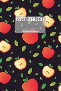 Notizbuch A5 Muster Aepfel