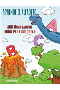 Aprende el alfabeto - ABC Dinosaurio libro para colorear