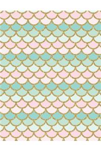 Mermaid Tail Notebook - Blank Unlined