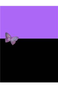 Purple and Black Composition Notebook