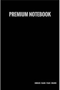 Premium Notebook - Unruled / Blank / Plain / Unlined
