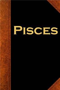 2019 Weekly Planner Pisces Zodiac Horoscope Vintage 134 Pages