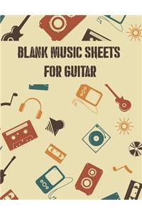 Blank Music Sheets for Guitar