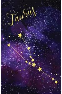 Journal Notebook Zodiac Sign Taurus Constellation