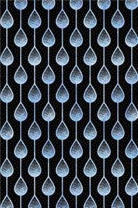 Bullet Journal Notebook Teardrops Pattern 10
