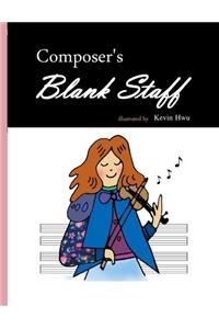 Composers Blank Staff: Music Notebook.: Volume 7