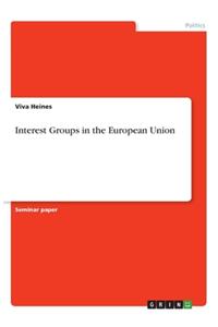 Interest Groups in the European Union