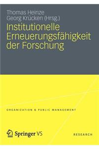 Institutionelle Erneuerungsfähigkeit Der Forschung