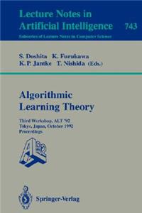 Algorithmic Learning Theory - Alt '92