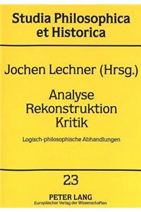 Analyse Rekonstruktion Kritik