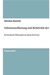 Substanzauffassung und Relativität der Zeit