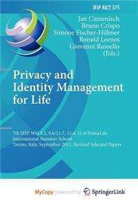 Privacy and Identity Management for Life