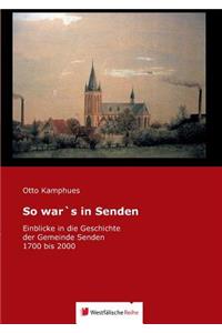 So War's in Senden