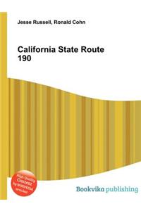 California State Route 190