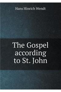 The Gospel according to St. John