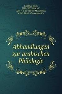 Abhandlungen zur arabischen Philologie