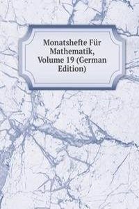 Monatshefte Fur Mathematik, Volume 19 (German Edition)