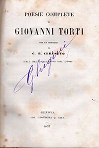 Poesie Complete Di Giovanni Torti (Italian Edition)