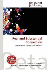 Real and Substantial Connection