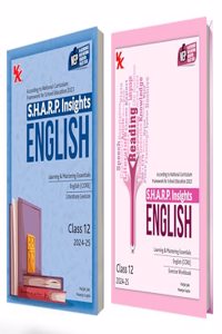 S.H.A.R.P. Insights for English (Core) Lexicon with Exercise Workbook for Class 12 CBSE 2024-25 ( Set of 2 ) by Parijat Jain ( IIT-D, IIM-A ) & Maanya Gupta ( IIM-A)
