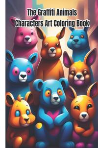 The Graffiti Animals Characters Art Coloring Book