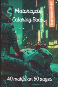 Motorcycle Coloring Book