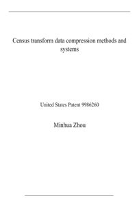 Census transform data compression methods and systems