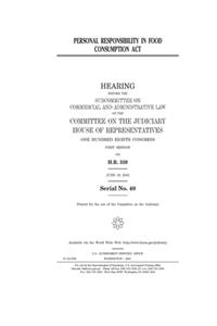 Personal Responsibility in Food Consumption Act