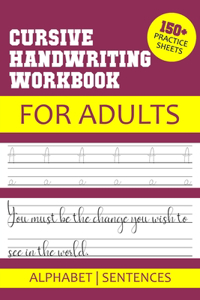 Cursive handwriting workbook for Adults