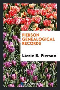 Pierson Genealogical Records