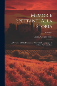 Memorie spettanti alla storia
