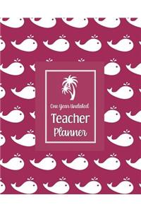 One Year Undated Teacher Planner