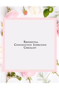 Residential Construction Inspection Checklist