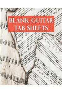 Blank Guitar Tab Sheets