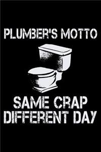 Plumber's Motto Same Crap Different Day