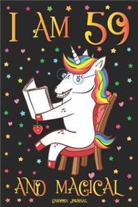 Unicorn Journal I am 59 and Magical