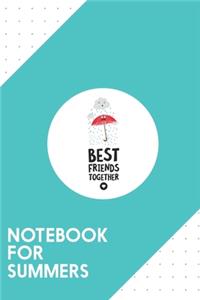 Notebook for Summers