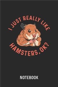 I Just Really Like Hamsters, Ok? Notebook