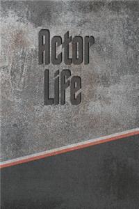 Actor Life: Personalized Isometric Dot Notebook 120 Pages 6x9