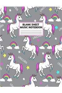 Blank Sheet Music Notebook