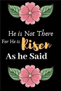 He is Not There For He is Risen As He Said