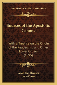 Sources of the Apostolic Canons